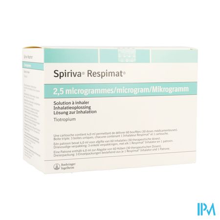 Spiriva Respimat 2,5mcg 180 Sol Inhal+3 Cartouches