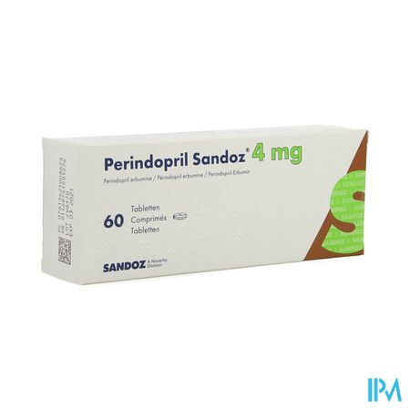 Perindopril Sandoz 4mg Sandoz Comp 60 X 4mg