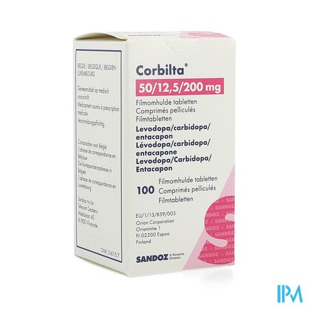 Corbilta 50mg/12,5mg/200mg Filmomh Tabl 100