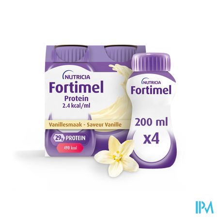 Fortimel Protein 2.4kcal Vanille 4x200ml