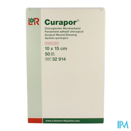 Curapor Pans Chirurg. Steril 15cmx10cm 50 32914 7