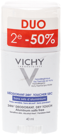 Vichy Deo React. H Z/alu Zout Stick 24u Duo 2x40ml