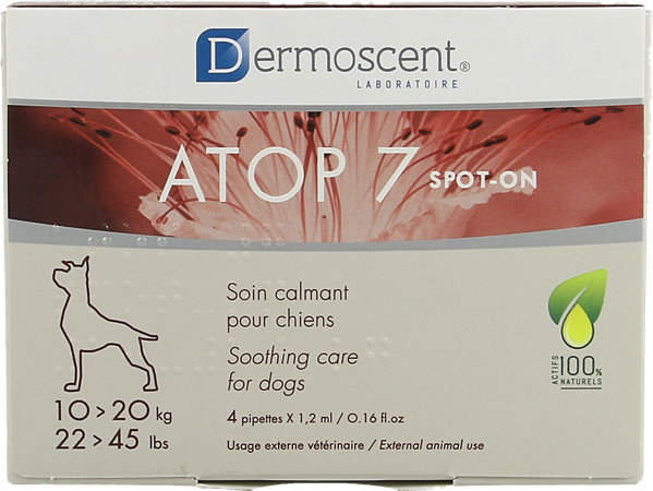 Dermoscent Atop 7 Spot On Hond 10-20kg 4x1,2ml 2