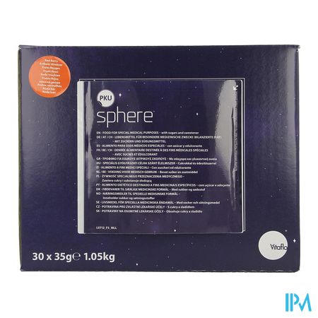 Pku Sphere 20 Rode Vruchten 30 X 35g 1