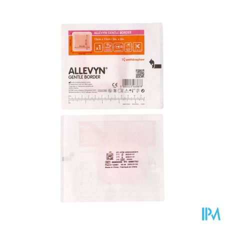 Allevyn Gentle Border Ster 7,5x 7,5cm 10 66800269