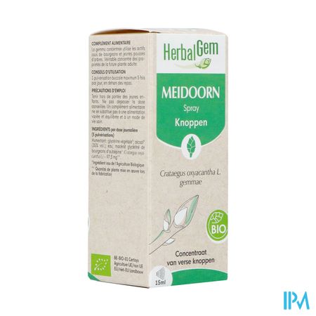 Herbalgem Meidoorn Bio Spray 15ml 1