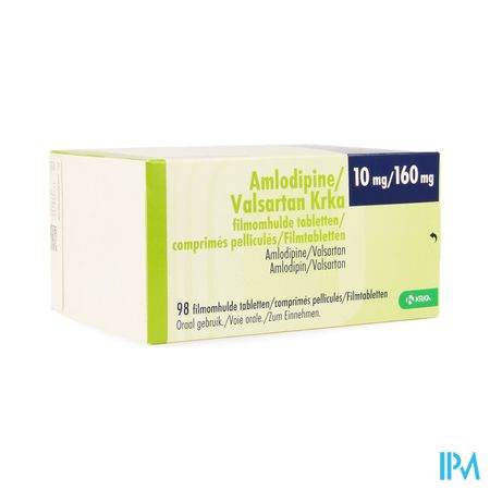 Amlodipine Valsartan Krka 10mg/160mg Film.tabl 98