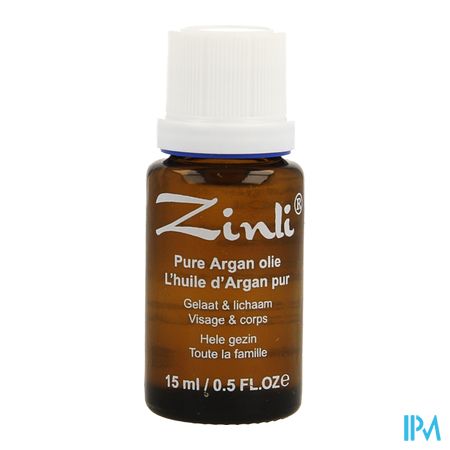 Zinli Arganolie Puur N/geraff. 15ml