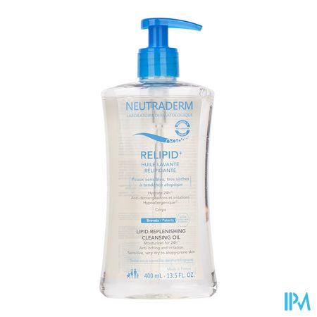 Neutraderm Relipid+ A/uitdroging Wasolie 400ml 1