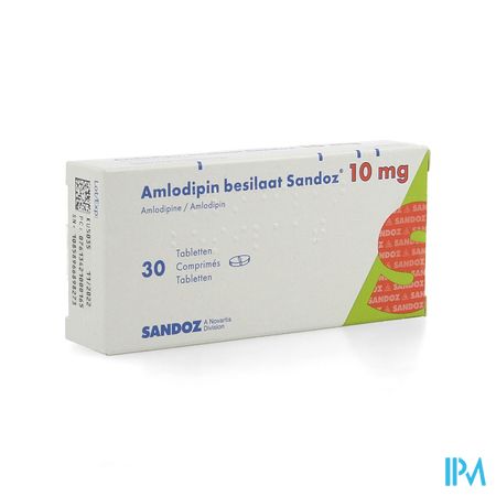 Amlodipine Besilaat Sandoz C0mp 30x10mg