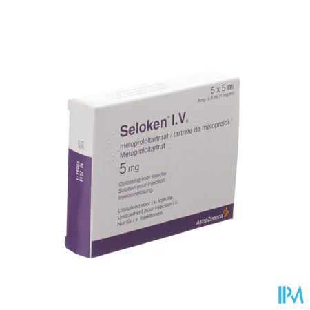 Seloken Amp Iv 5 X 5mg/5ml