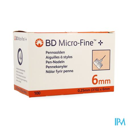 Bd Microfine Aig.stylo 0,25mm 31g 6mm 100 320734