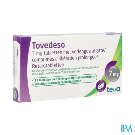 Tovedeso 7,0mg Verl.afgifte Comp 28 X 7,0mg