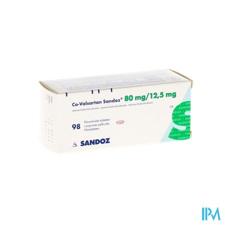 Co Valsartan Sandoz 80mg/12,5mg Filmomh Tabl 98