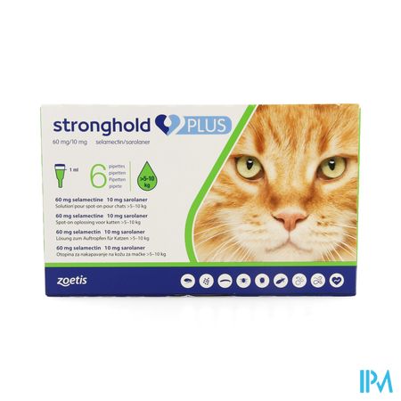 Stronghold Plus 60mg/10mg Sol Spot On Kat 6 1