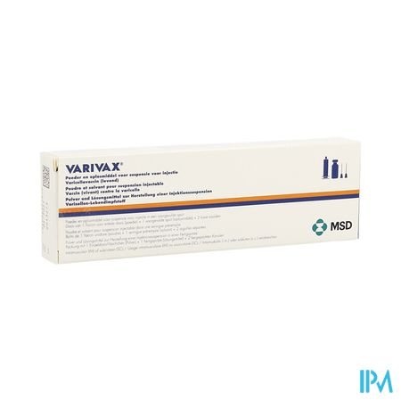 Varivax Pdr + Solv Voor Susp Inj Voorgev.spuit 1