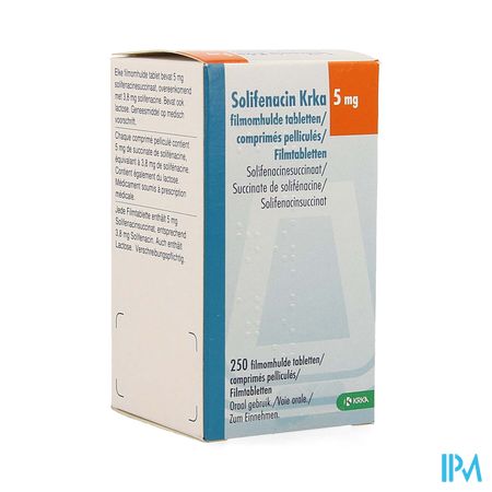 Solifenacin Krka 5mg Filmomh Tabl 250 X 5mg