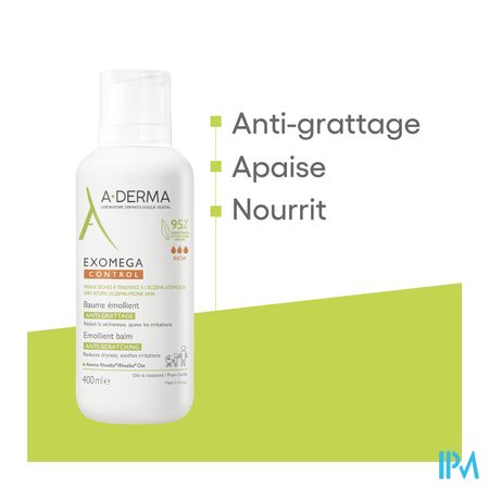 Aderma Exomega Control Balsem Emolierend 400ml 9