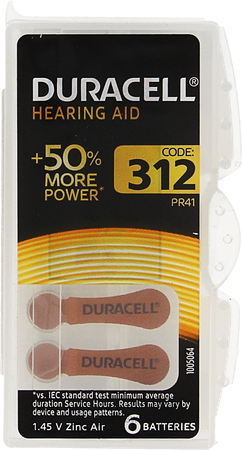 Duracell Easytab Pile Auditive Da312 6 Brun 5