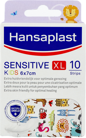 Hansaplast Sensitive Kids Xl 6x7cm Strips 10 3