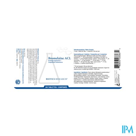 Bromelaine Acl Biotics Tabl 100 2