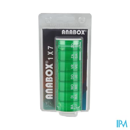 Anabox Pilulier Semaine Vert