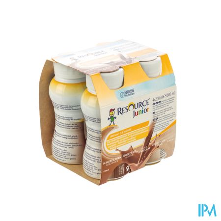 Resource Junior Chocolade Nf 4x200ml