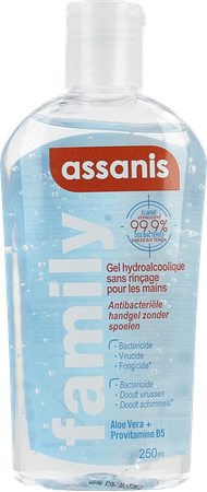 Assanis Hydro Alcoholische Gel Flip Top 250ml 1
