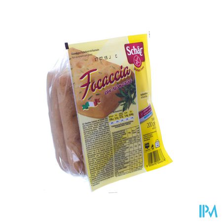 Schar Focaccia Rosmarin Z/gluten 200g 6650 Revogan