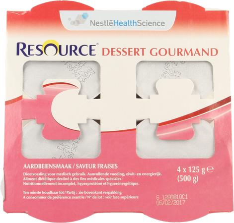 Resource Dessert Gourmand Aardbei 4x125g 12311130 4
