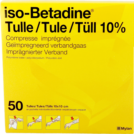 Iso Betadine Tulles Compr 50 10x10 1