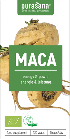 Purasana Vegan Maca 300mg Bio V-caps 120 6