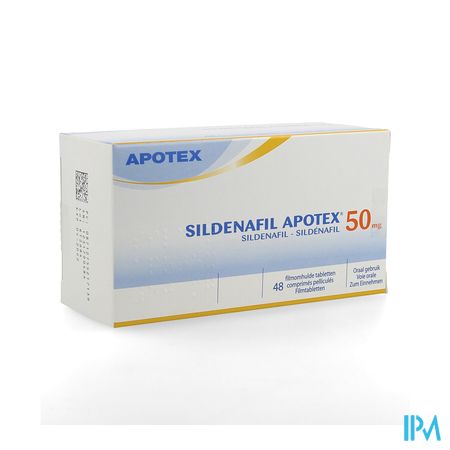 Sildenafil Apotex 50mg Filmomh Tab 48 X 50mg