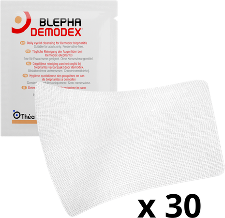 Blephademodex Reinigende Oogkompressen 30