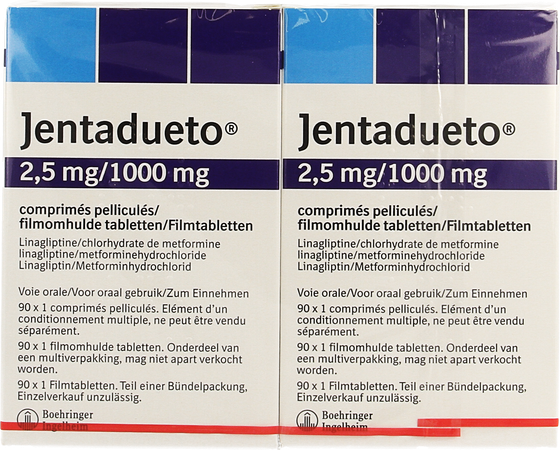 Jentadueto 2,5mg/1000mg Film Tabl 180 (2x90) 3