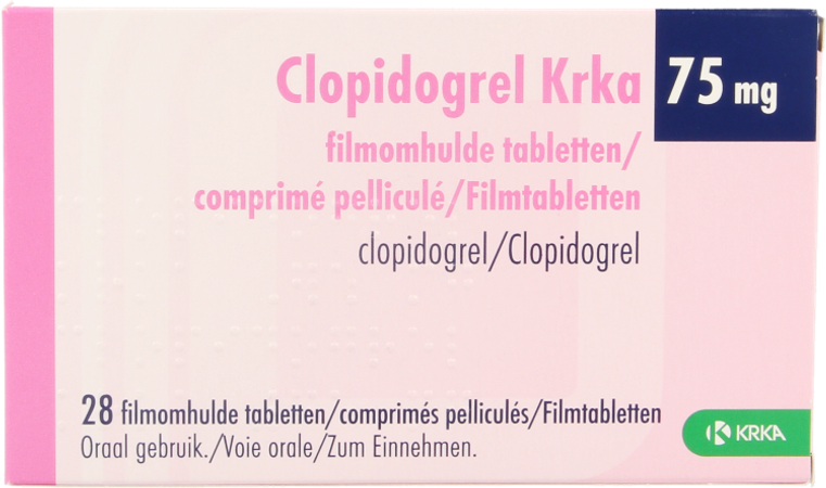 Clopidogrel Krka 75mg Comp Pell 28 X 75mg 1