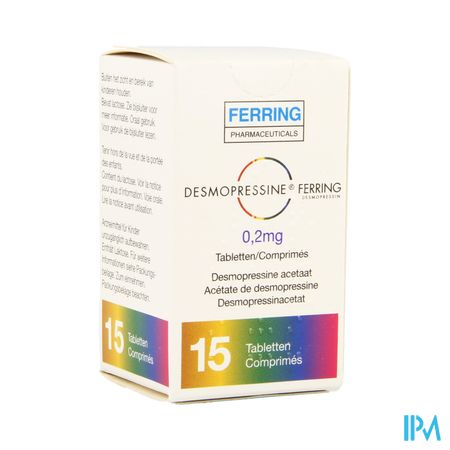 Desmopressine Ferring Tabl 15 X 0,2mg 1