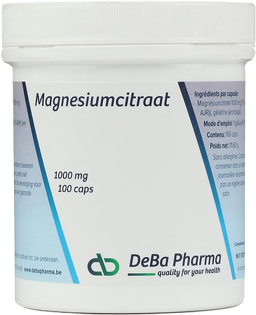 mg Citrate V-caps 100x1000mg Deba 3
