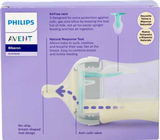 Philips Avent Natural 3.0 Airfree Zuigfles 2x125ml 7