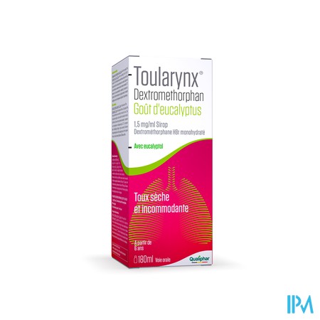 Toularynx Dextromethorphan Eucalyptussmaak 180ml siroop