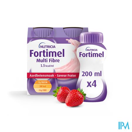 Fortimel Multifiber 1.5kcal fraise 4x200ml