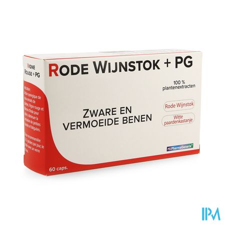 Rode Wijnstok+ Pg Pharmagenerix Blister Caps 60