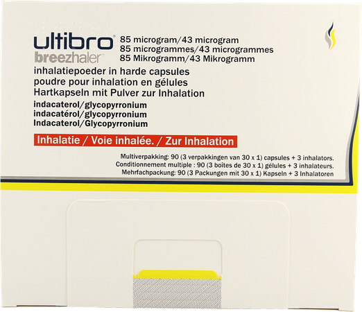 Ultibro Breezhaler 85mcg/43mcg Inhal Pdr Caps 90 2