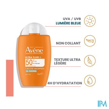 Avene Sol Spf50 Ultra Fluid Oil Cont.50ml Nf 4
