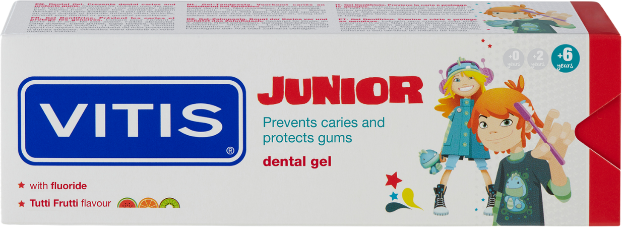 Vitis Junior Gel Tandpasta 75ml 2