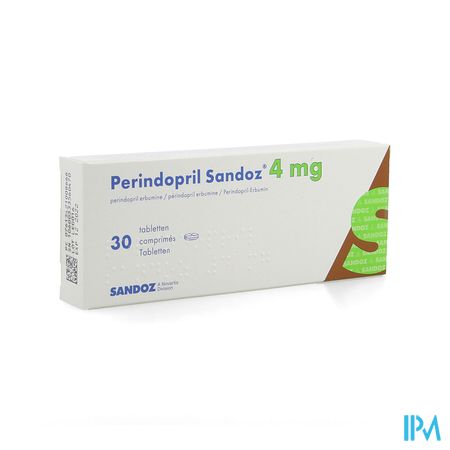 Perindopril Sandoz 4mg Sandoz Comp 30 X 4mg