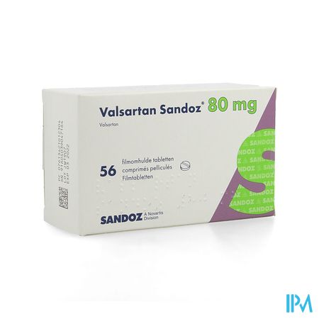 Valsartan Sandoz 80mg Filmomh Tabl 56 X 80mg