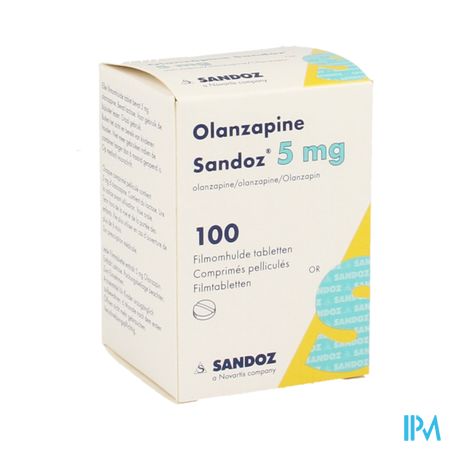 Olanzapine 5mg Sandoz Pot Filmom Tabl 100