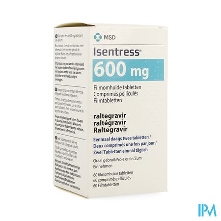 Isentress 600mg Omhulde Tabl 60