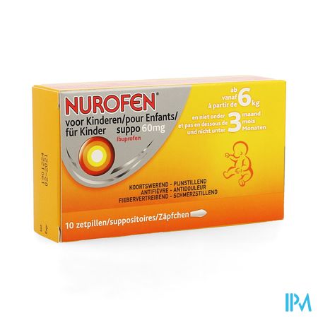 Nurofen Enfant 60mg Suppo 10x60mg